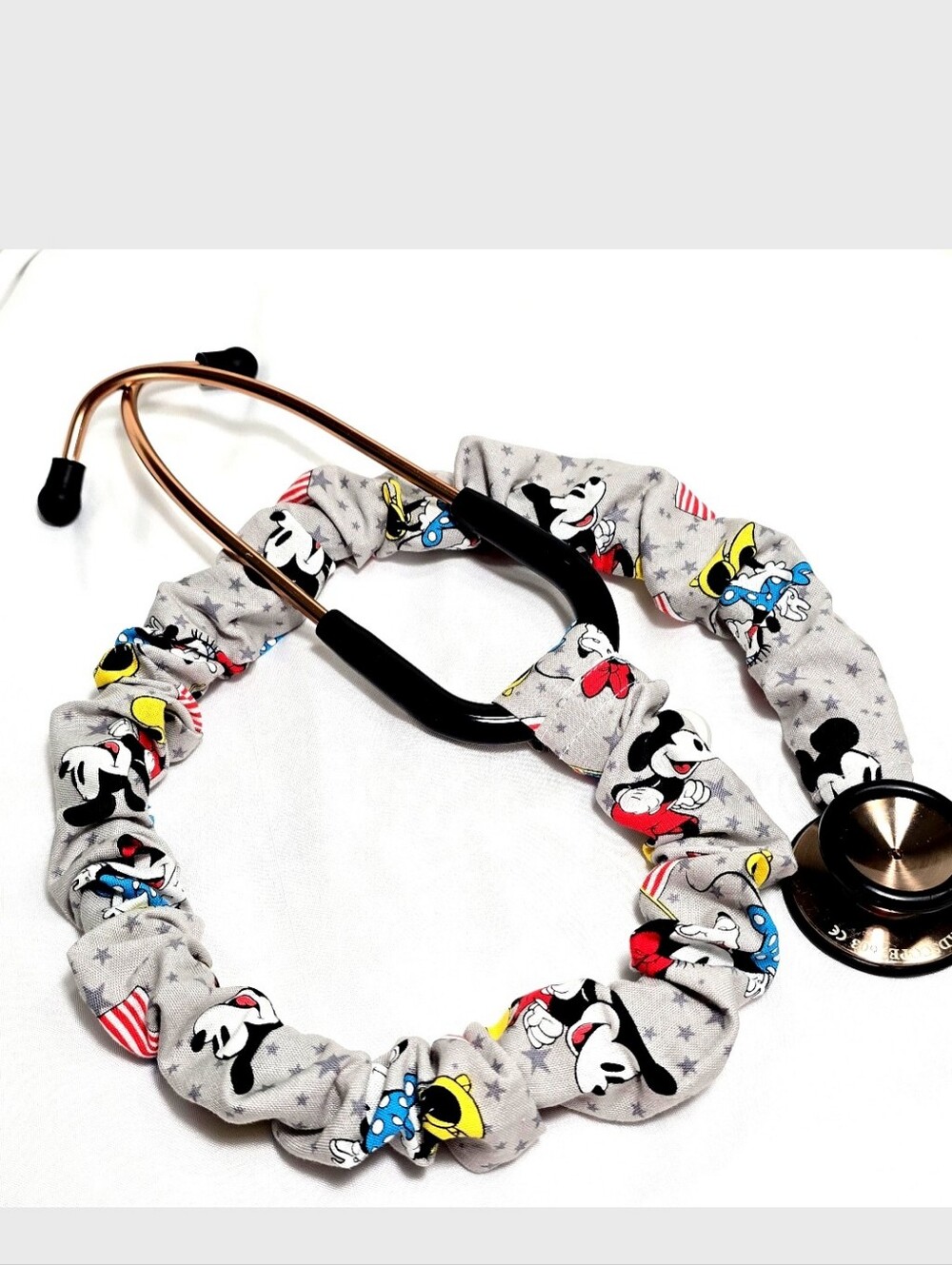 Colorful Disney Mickey Mouse Stethoscope Sleeve: Washable Colorful Cotton Cover - Picture 10 of 11